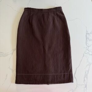 SOLD Prada SS 2001 - Cotton Stitch - Pencil Skirt - IT 42